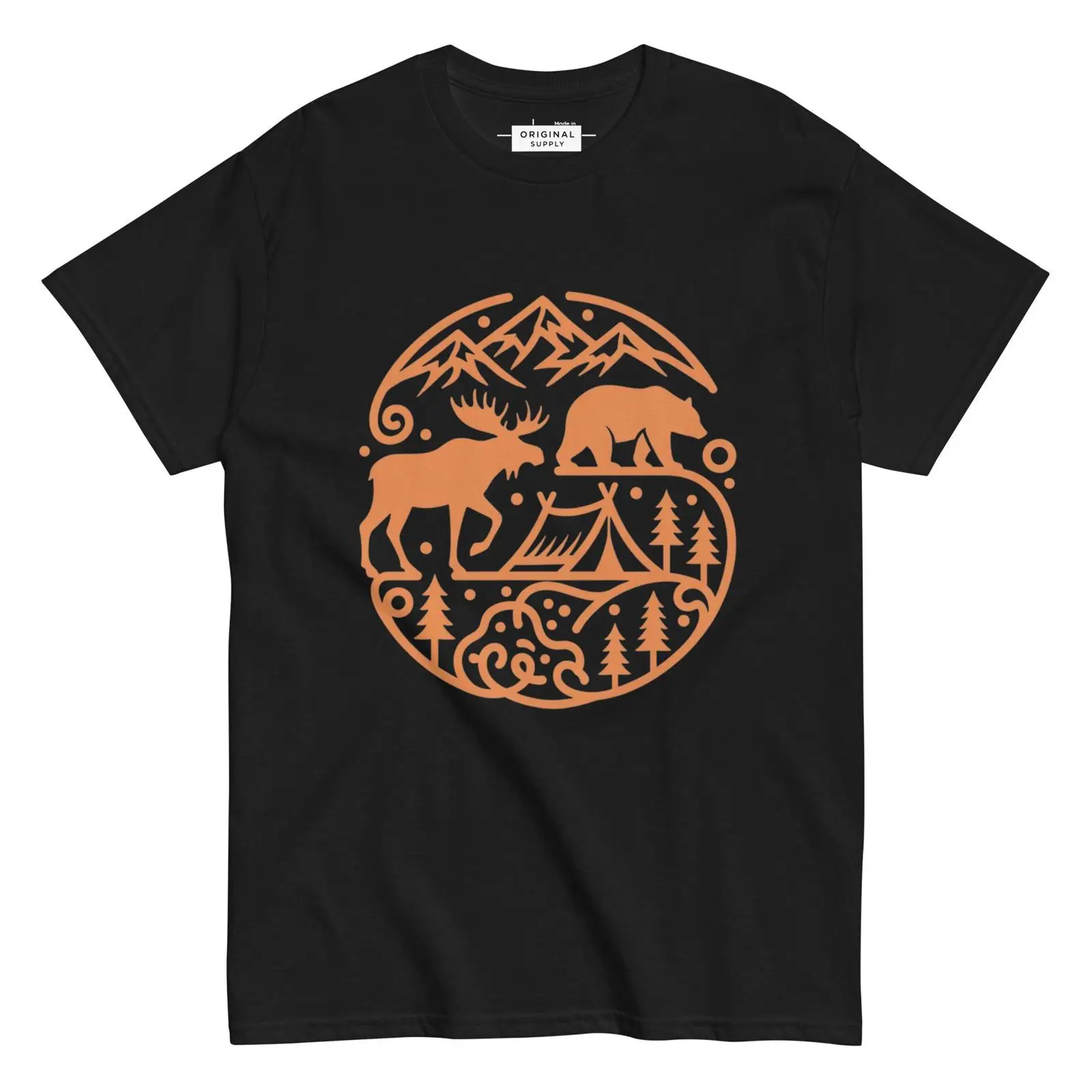 Outdoor Adventure Ideas - Stijlvol Outdoor T-shirt Eland Beer Kamperen