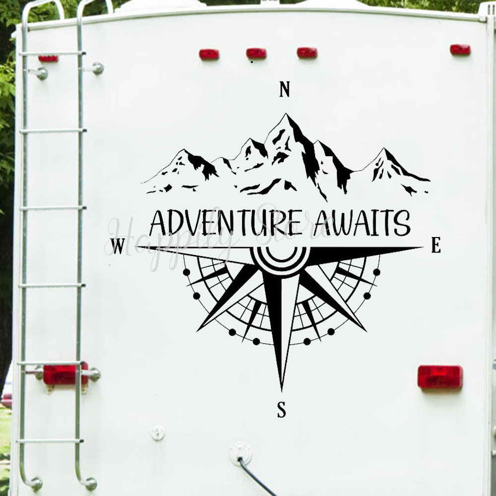 Outdoor Adventure Ideas - Camper Stickers Avontuur Wacht Muurtattoo Camper