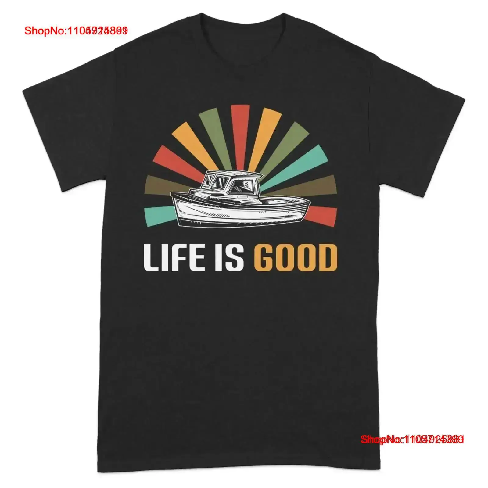 Outdoor Adventure Ideas - Retro Sunburst Visserij T-Shirt voor Mannen