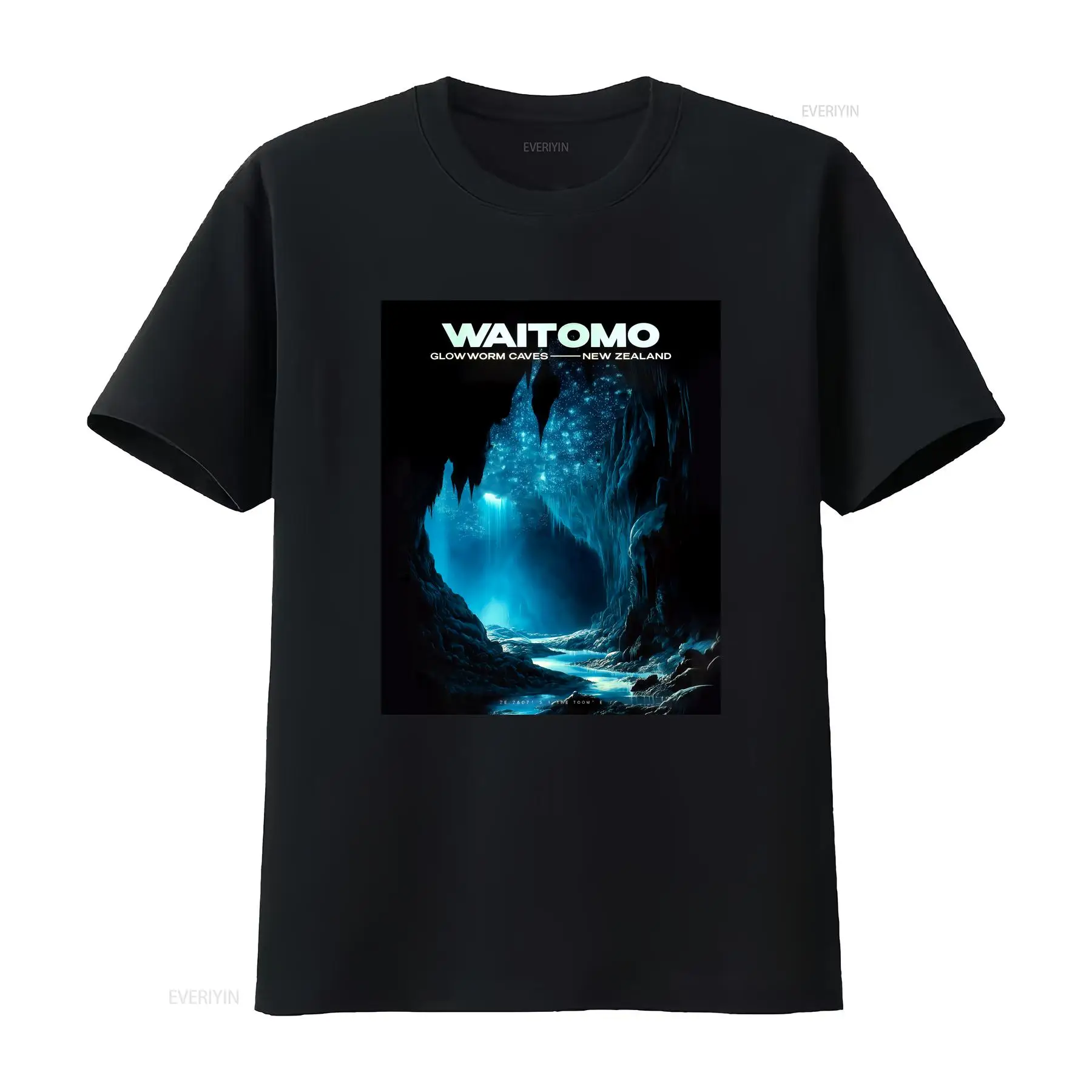 Outdoor Adventure New Zealand - Waitomo Caves t-shirt Nieuw-Zeelandse avontuurlijke kleding,