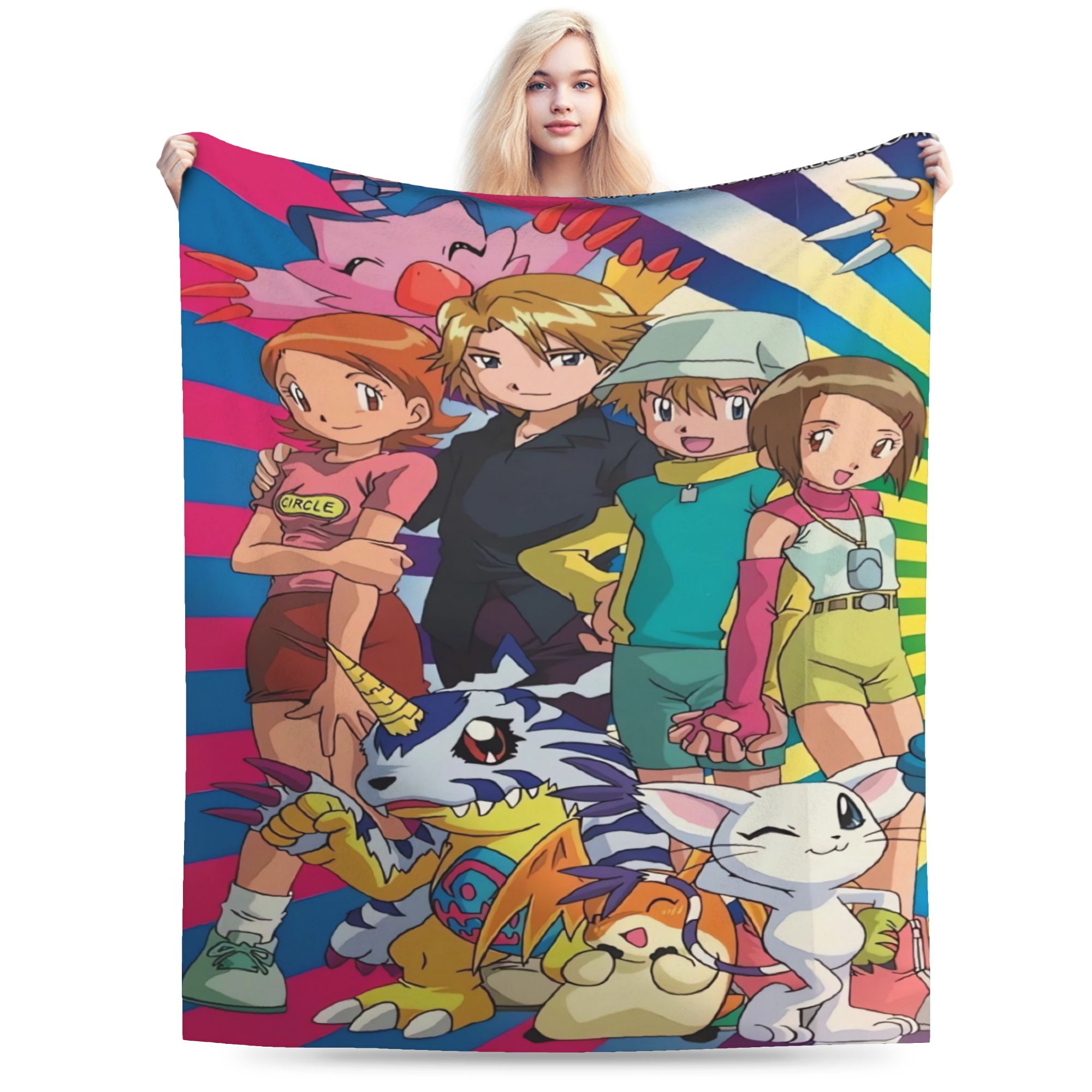Outdoor Adventure Boys - Digimon Adventure-dekens Kwaliteit Superzacht dekentje Winter