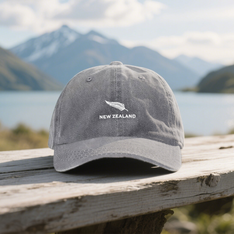 Outdoor Adventure New Zealand - Nieuw-Zeeland thema distressed unisex hoed voor