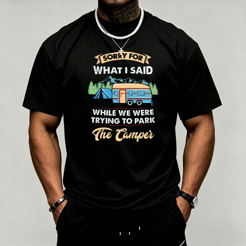 Outdoor Adventure Quotes - Camper Trailer Camping Grafisch Heren T-shirt