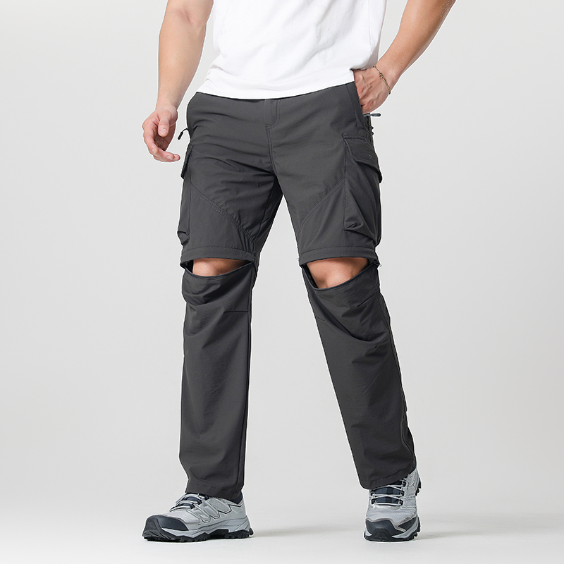 Outdoor Adventure Gear - Converteerbare cargo-wandelbroek voor heren, waterdicht, sneldrogend,
