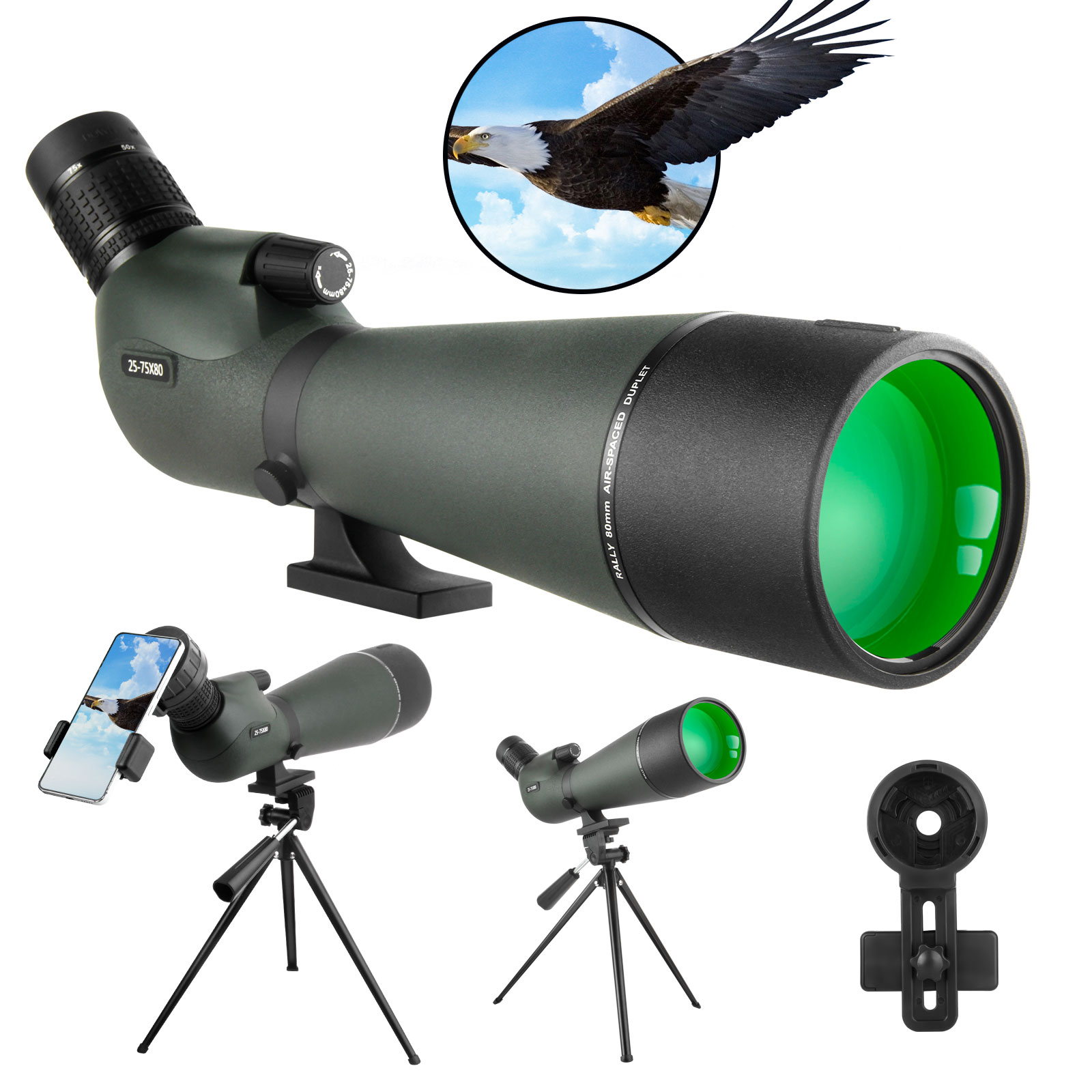 25-75x80 Telescoop Spotting Sc - Outdoor Adventure Watches recensie en prijs