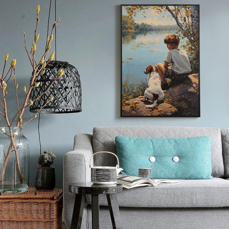 Vintage jongenskamer kunst pos - Outdoor Adventure With Kids recensie en prijs