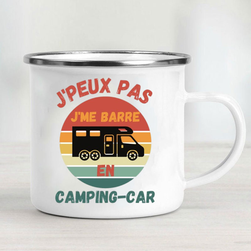 Camping Auto Emaille Mok Adven - Outdoor Adventure Ideas recensie en prijs