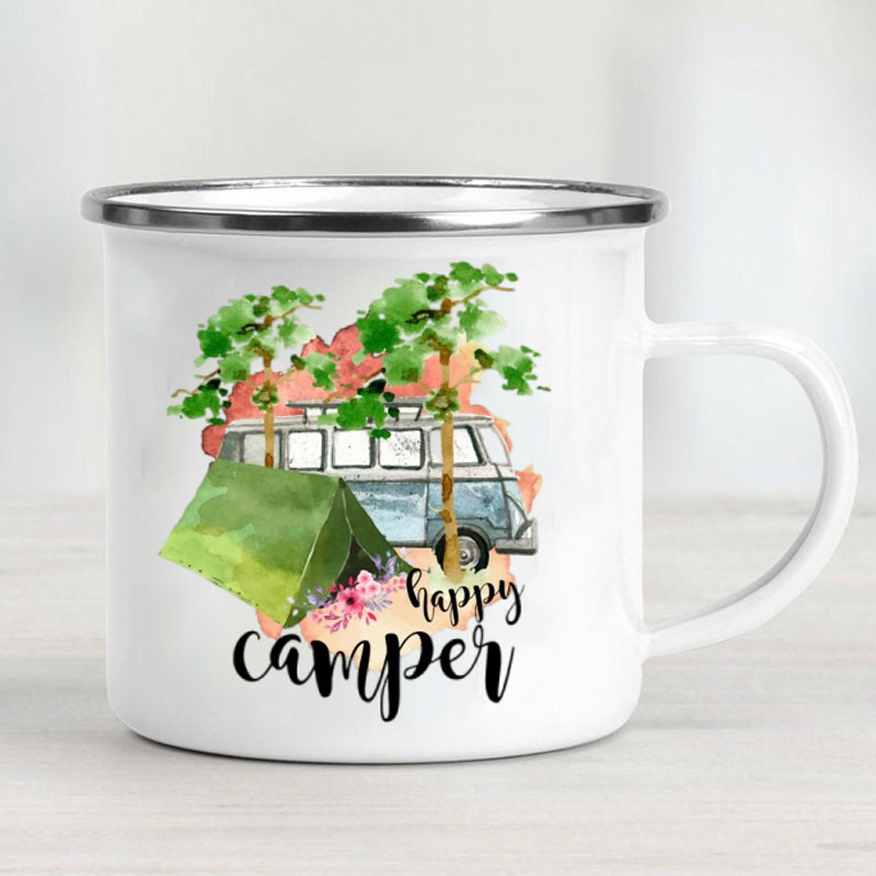 Camping Auto Emaille Mok Adven - Outdoor Adventure Ideas recensie en prijs