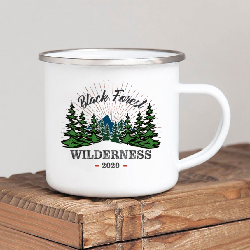 Forest Camp Emaille Koffiemok  - Outdoor Adventure Ideas recensie en prijs
