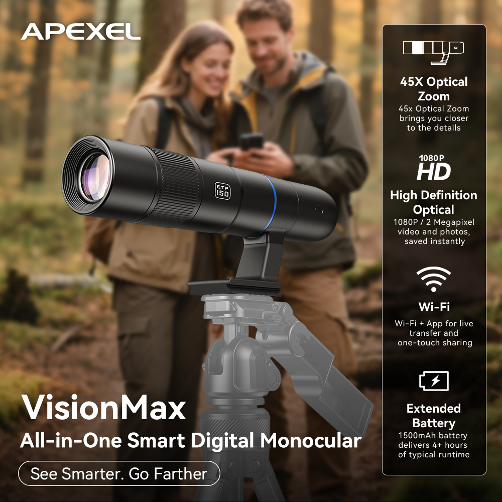 APEXEL 45X Optische Zoom Visio - Outdoor Adventure Watches recensie en prijs