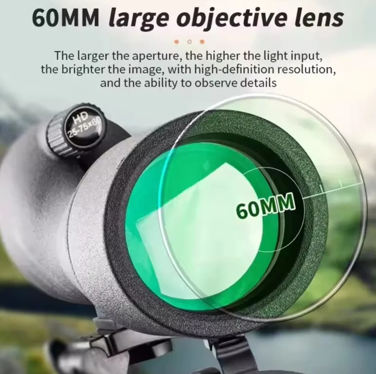 25-75x60 HD Spotting Scope Zoo - Outdoor Adventure Watches recensie en prijs