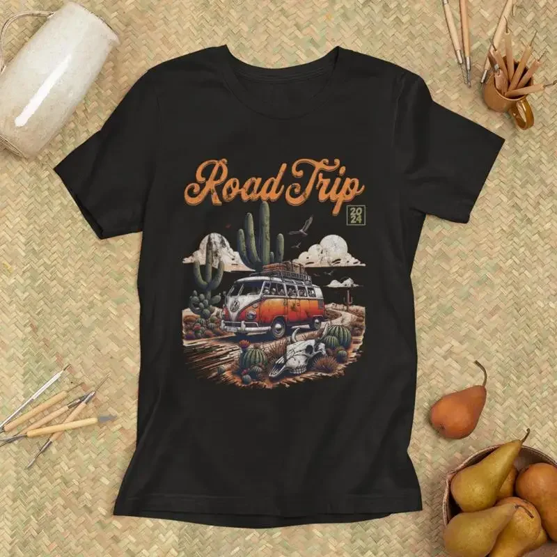 Road Trip T-shirt Klassiek Van - Outdoor Adventure Ideas recensie en prijs